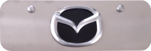 Mazda Logo Cromado  Tablilla Mini  3D