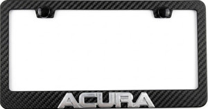  Acura 3D  Simulated Carbon Fiber License Frame  