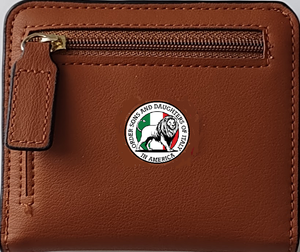 Osdia Women’s Small Slim Leather Wallet with RFID Protection, Compact Bifold Mini Purse with Clear ID Window