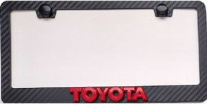  Toyota  Marco  de Tablilla 3d Estilo 3D Fibra de Carbono