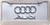 AUDI 3D Chrome Rings & Script  Novelty plate
