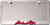  Audi 3D  Red Script Stainless Steel License Frame
