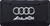  Audi 3D Rings & Script Black License Plate 