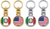 ITALY/USA  Flag  Key Chain