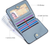  Italy Women RFID Blocking Small Compact Bifold Faux Leather Pocket Wallet  with ID Window