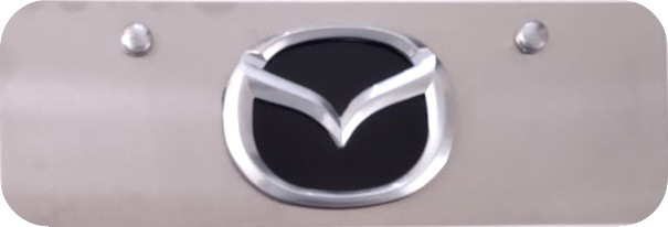 Mazda Logo Cromado  Tablilla Mini  3D