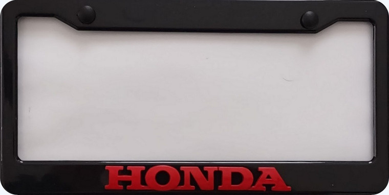  Honda 3D  Red  Script Plastic Frame