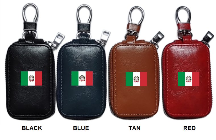 Italy Flag  Genuine leather Remote Case 