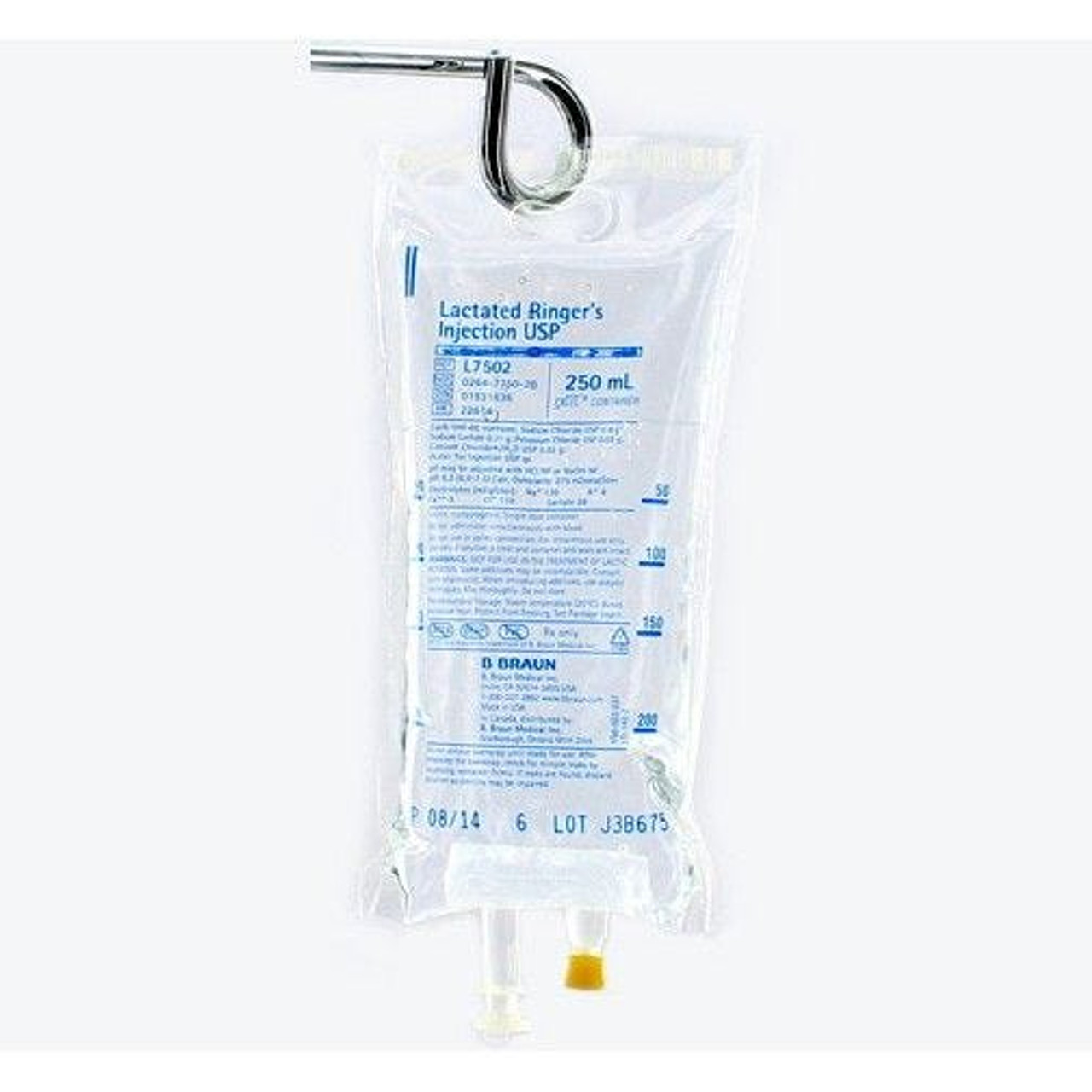 Lactated Ringers Solution IV 250ML Plastic Bag Each