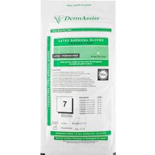 Gloves - Powder-Free Latex - Surgical - Sterile - Textured - Size 7 (Box of 50)