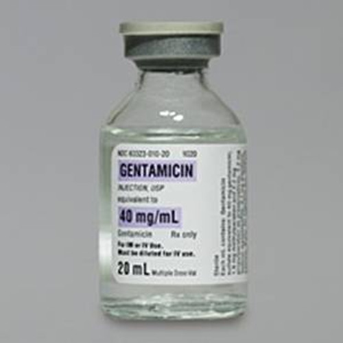 Gentamycin 40mg/mL Injection - 20mL/Vial