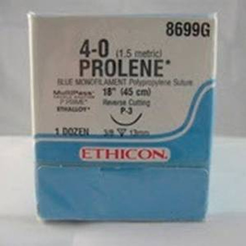 4-0 Prolene Suture - P-3 - 18 inch (Box of 12)
