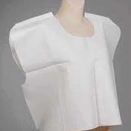 Exam Cape - Standard - Tissue/Poly/Tissue - 30 inch x 21 inch - White (Case of 100) #911 Exam Cape - Standard - Tissue/Poly/Tissue - 30 inch x 21 inch - White (Case of 100) #911
