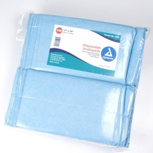Procedure Underpad Disposable Fluff 17"x24" (Case of 300) #1340