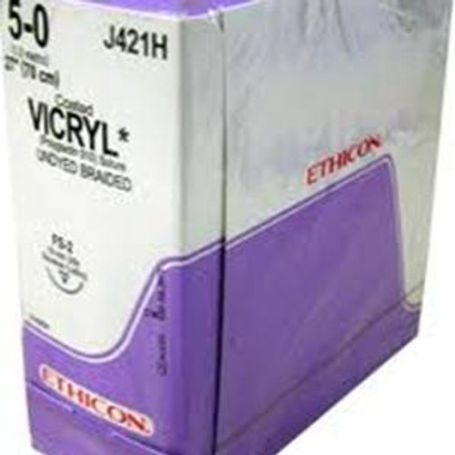5-0 Coated VICRYL Suture - FS-2 - 27 inch (Box of 36)