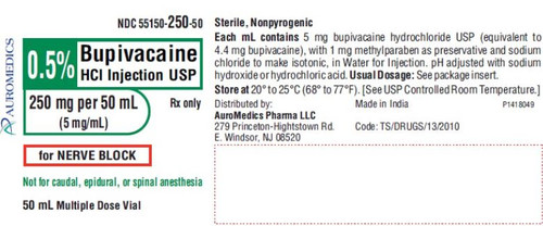 Bupivacaine HCl 0.5% Injection 50ML(MDV)