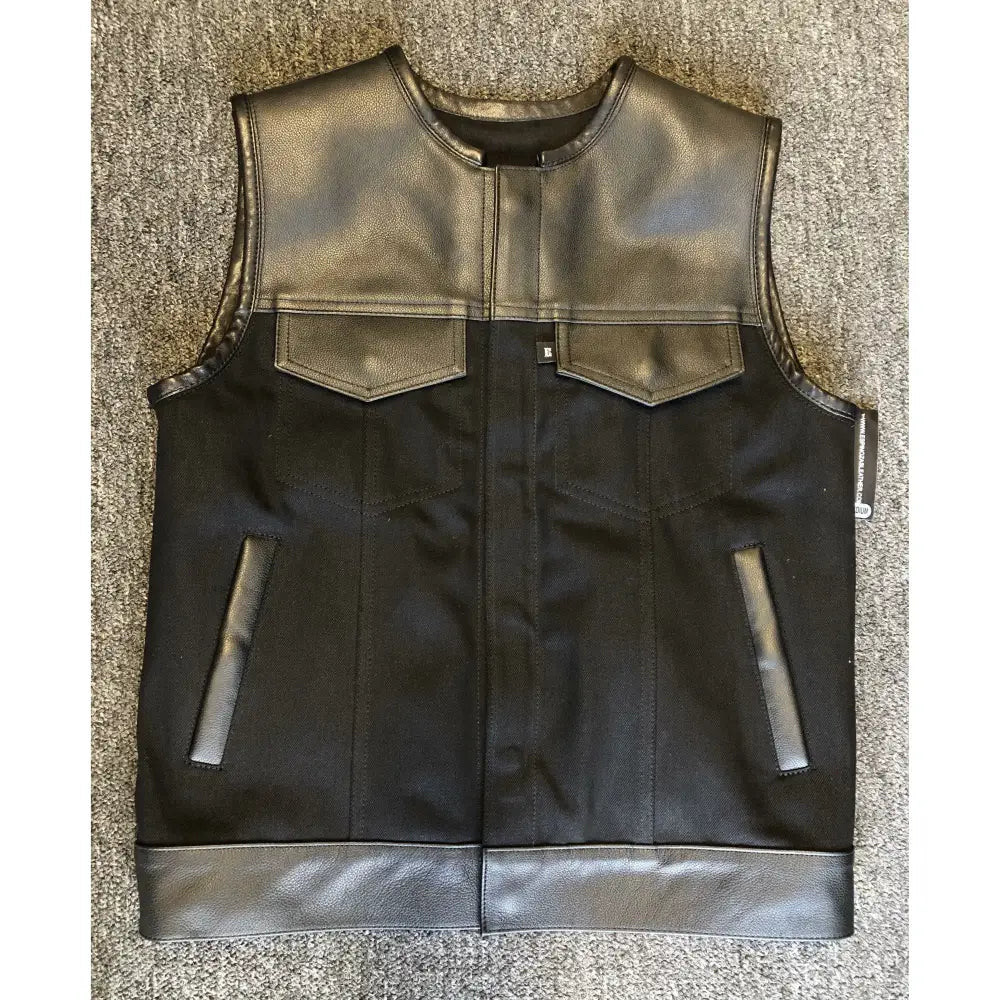 Espinozas Leather Hybrid Vest - TMF Cycles