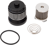 PC Racing Flo® "Spin-On" Oil Filter - Black with Polished Fins