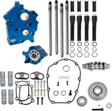 S&S CYCLE Cam Chest Kit - 496 Gear Drive Cam - Oil Cooled - Black Pushtubes - M8 310-1383