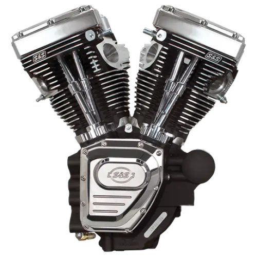 T124 S&S Long Block 1999-06 640 Cam Wrinkle Black - TMF Cycles 