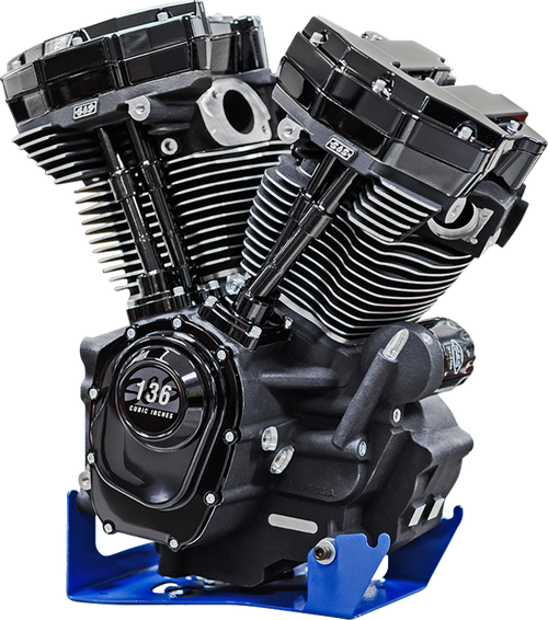 S&S CYCLE MK136 Black Edition Engine - 550G Gear Drive - Oil Cooled - Race Only - M8 Touring 310-1289