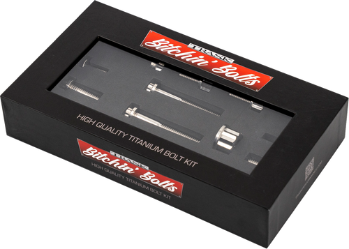 TRASK Bitchin' Bolts Hardware Kit - Titanium - M8 - Peg Mount TM-1050-F