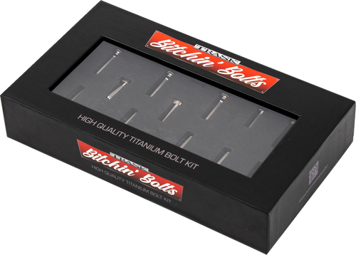 TRASK Bitchin' Bolts Hardware Kit - Titanium - M8 - Cam Cover TM-1050-C