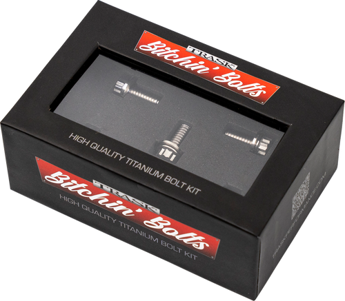 TRASK Bitchin' Bolts Hardware Kit - Titanium - M8 - Derby Cover TM-1050-A