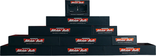 TRASK Bitchin' Bolts Hardware Kit - Titanium - M8 - Complete Driveline TM-1050