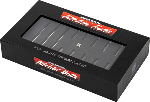 TRASK Bitchin' Bolts Hardware Kit - Titanium - M8 - Primary Cover TM-1050-G
