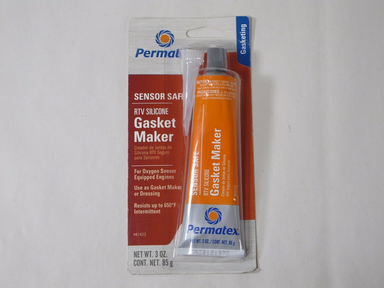 Permatex 81422 Sensor Safe HighTemp RTV Silicone Gasket Maker 3oz.