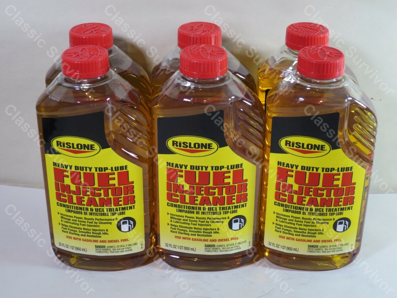 Rislone 4732 Fuel Injector Cleaner Conditioner UCL Treatment 32oz. Case