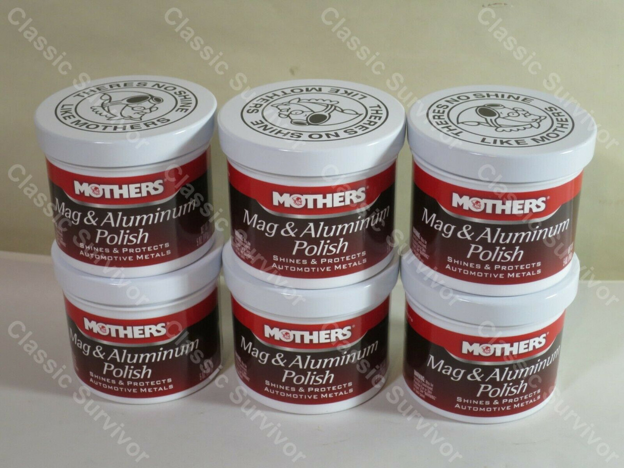 Mothers 05100 Mag Wheel Aluminum Polish All Metals Shines Protects 5oz