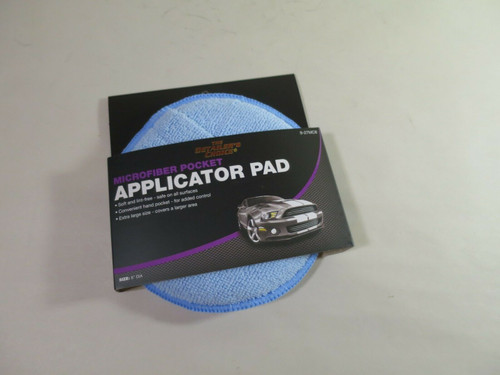 Detailer's Choice 9-27MC8 Microfiber Applicator Pad 6" with Pocket Lot of 2 pads