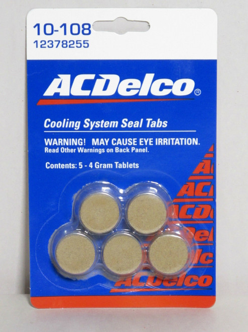 GM Radiator - AC Delco 10-108 Cooling System Seal Set of 5 - 4 Gram Tablets OEM, 036666919363, Classic Survivor, Classicsurvivor, Specialized Engine Parts, jamhook503, hpc503