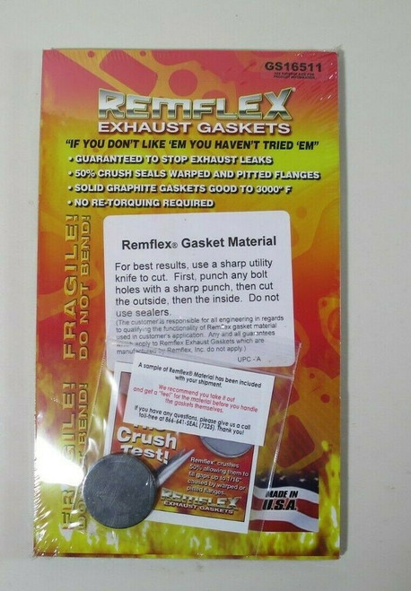 Remflex GS16511 Gasket Material Sheet- 6.5" x 11" a 1/8", 878891004069, 
Classic Survivor, Classicsurvivor, Specialized Engine Parts, jamhook503, hpc503