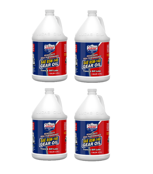 Lucas 10045 Heavy Duty 85W-140 Transmission Differential Lube Gear Oil 4-Gal