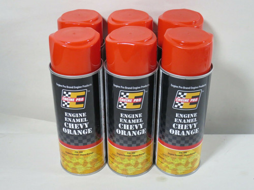 Engine Pro 46-480 Engine Enamel Paint Chevrolet Chevy Orange 12 Oz Can Case of 6, 846163105479, Classic Survivor, Classicsurvivor, Specialized Engine Parts, jamhook503, hpc503