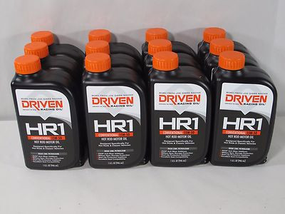 Driven 01606 HR 15W-50 Conventional Hot Rod Oil Full Two Cases of 12