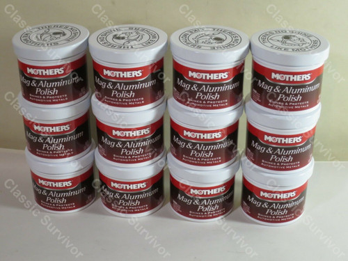 Mothers 05100 Mag Wheel Aluminum Polish All Metals Shines Case of 12 5oz