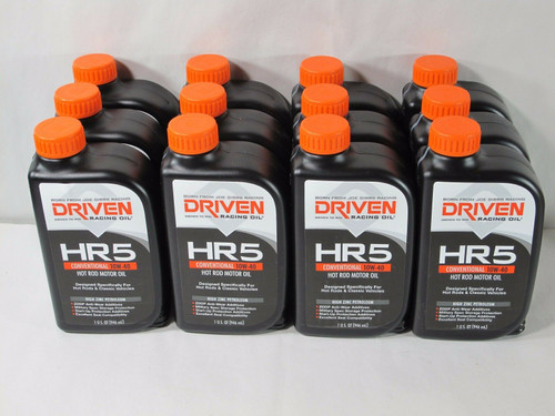 Driven Racing Oil 03806 HR 10W-40 Conventional Hot Rod Oil Two Case of 12 Quarts