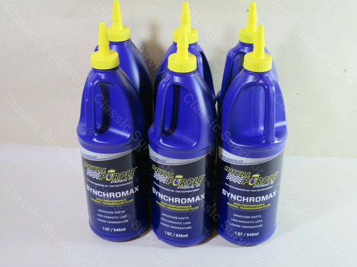 Royal Purple 01512 Synchromax Manual Transmission 32 Fl. oz. 6 Quarts, 641330015120, Classic Survivor, Classicsurvivor, Specialized Engine Parts, jamhook503, hpc503