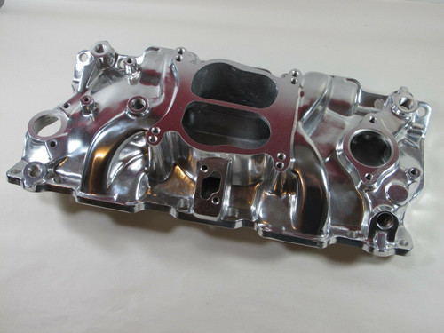 E-Force 82000 SBC Chevy 57-95 (NON EGR) Dual Plane Intake Manifold Polished, Classic Survivor, Classicsurvivor, Specialized Engine Parts, jamhook503, hpc503