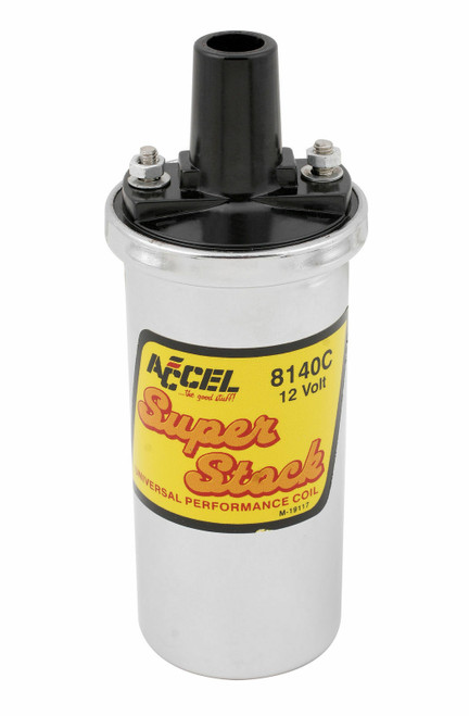 ACCEL 8140C Ignition Coil - Chrome - 42000v 1.4 ½ Ohm Primary, 743047007136, Classic Survivor, Classicsurvivor, Specialized Engine Parts, jamhook503, hpc503