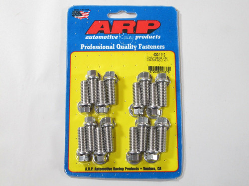 ARP 400-1112 Stainless Header Bolts 3/8" Hex Head Set of 16 - 1.00" UHL BBC/Ford, 672036023379, Classic Survivor, Classicsurvivor, Specialized Engine Parts, jamhook503, hpc503