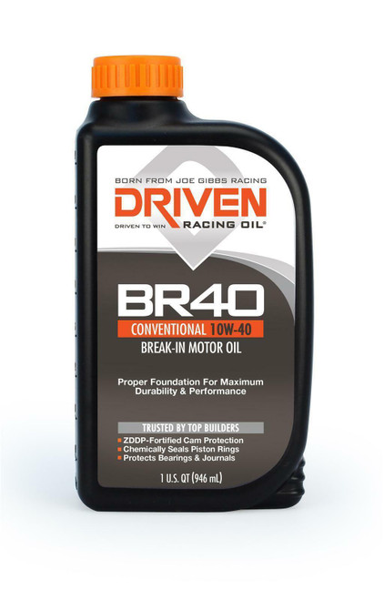 Driven Racing Oil 03706 BR40 10W40 Engine Break In Oil with ZDDP - 6 Quarts, 	
184146037066, hpc503, Classic Survivor, Classicsurvivor, Specialized Engine Parts, jamhook503