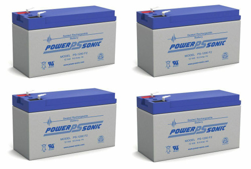 Power-Sonic 4 Pack PS-1290-F2 - 12V 9Ah General Purpose SLA Battery, 0813340010482, Classic Survivor, Classicsurvivor, Specialized Engine Parts, jamhook503, hpc503