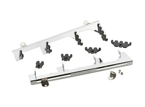 Mr. Gasket Spark Plug Wire Loom Brackets Black/Chrome Steel L-14.25" Kit 9870, Classic Survivor, Classicsurvivor, Specialized Engine Parts, jamhook503,hpc503