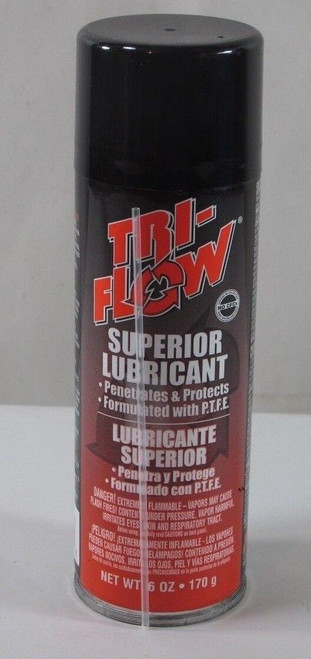 TriFlow Superior Lubricant Aerosol: 6oz with P.T.F.E. Case of Six Cans, 	
032053200052,