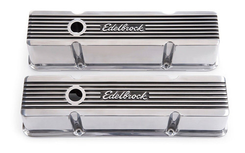 Edelbrock 4263 Elite II Valve Covers 1959-86 Small Block Chevy 262-400